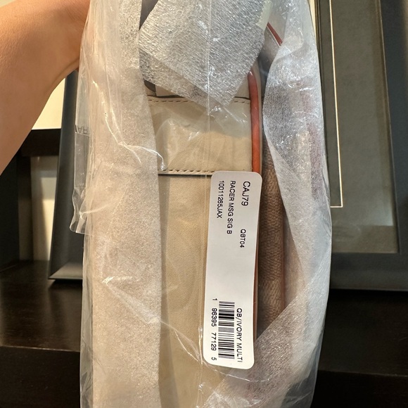 Coach Racer Messenger In Colorblock Signature Canvas - Picture 7 of 8